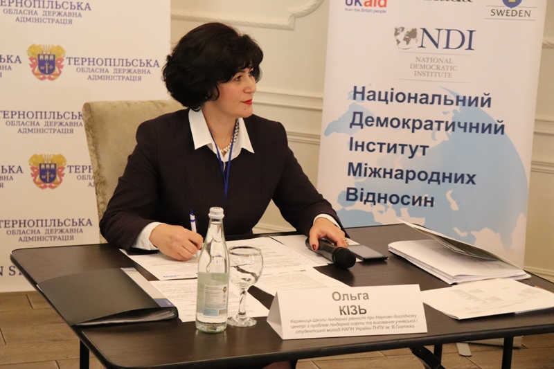 Модераторка регіональної наради Ольга Кізь